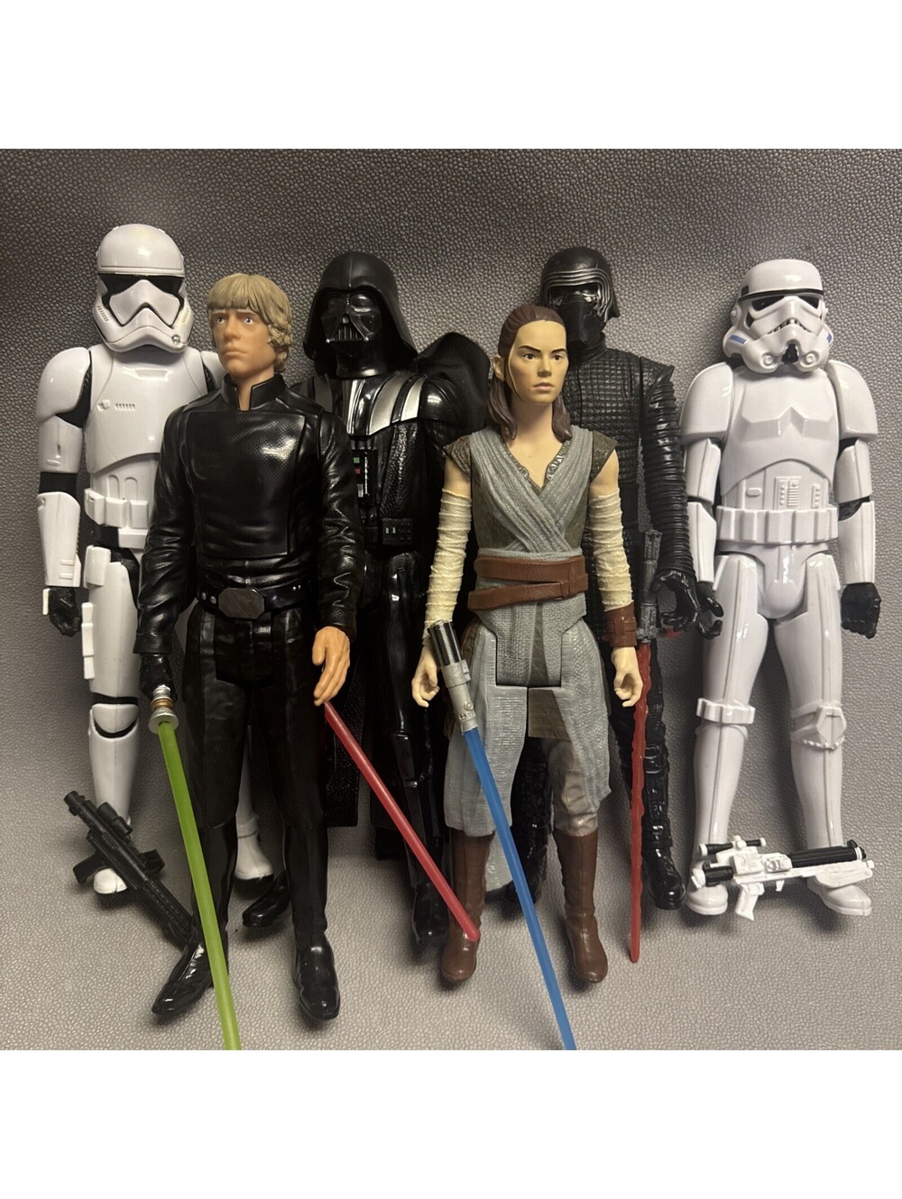Disney Star Wars 12” Rivals 6 Pack Darth Vader Luke Rey Kylo Ren Stormtroopers